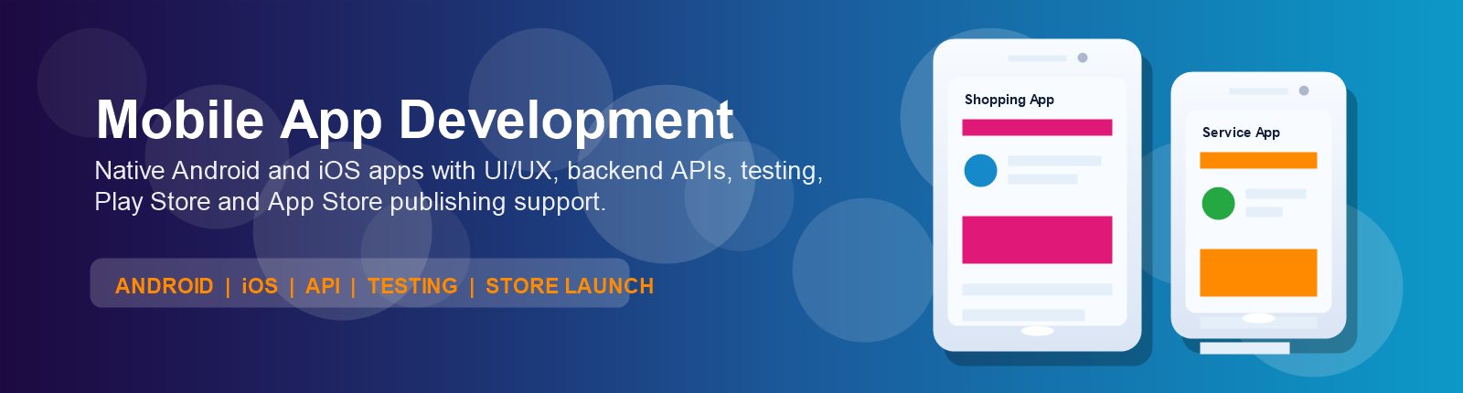 Mobile app development company in India for Android and iOS apps